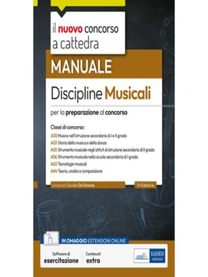 cover image of [EBOOK] Concorso a cattedra-Manuale Discipline Musicali